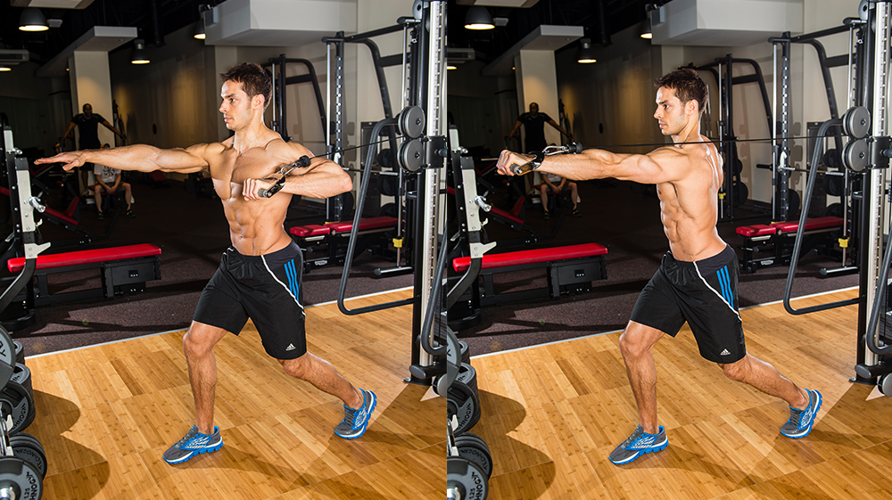 One-arm cable press